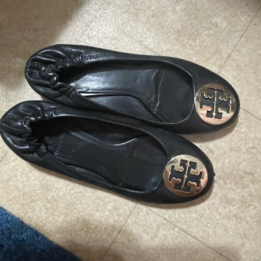 Classic black Tory Burch Ballet Flat size 7M